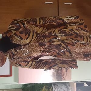 Animal Print Coat
